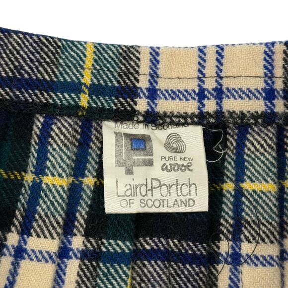 Laird Portch Of Scotland Tartan Plaid Wool Kilt Skirt Size Small 26" - Picture 4 of 5
